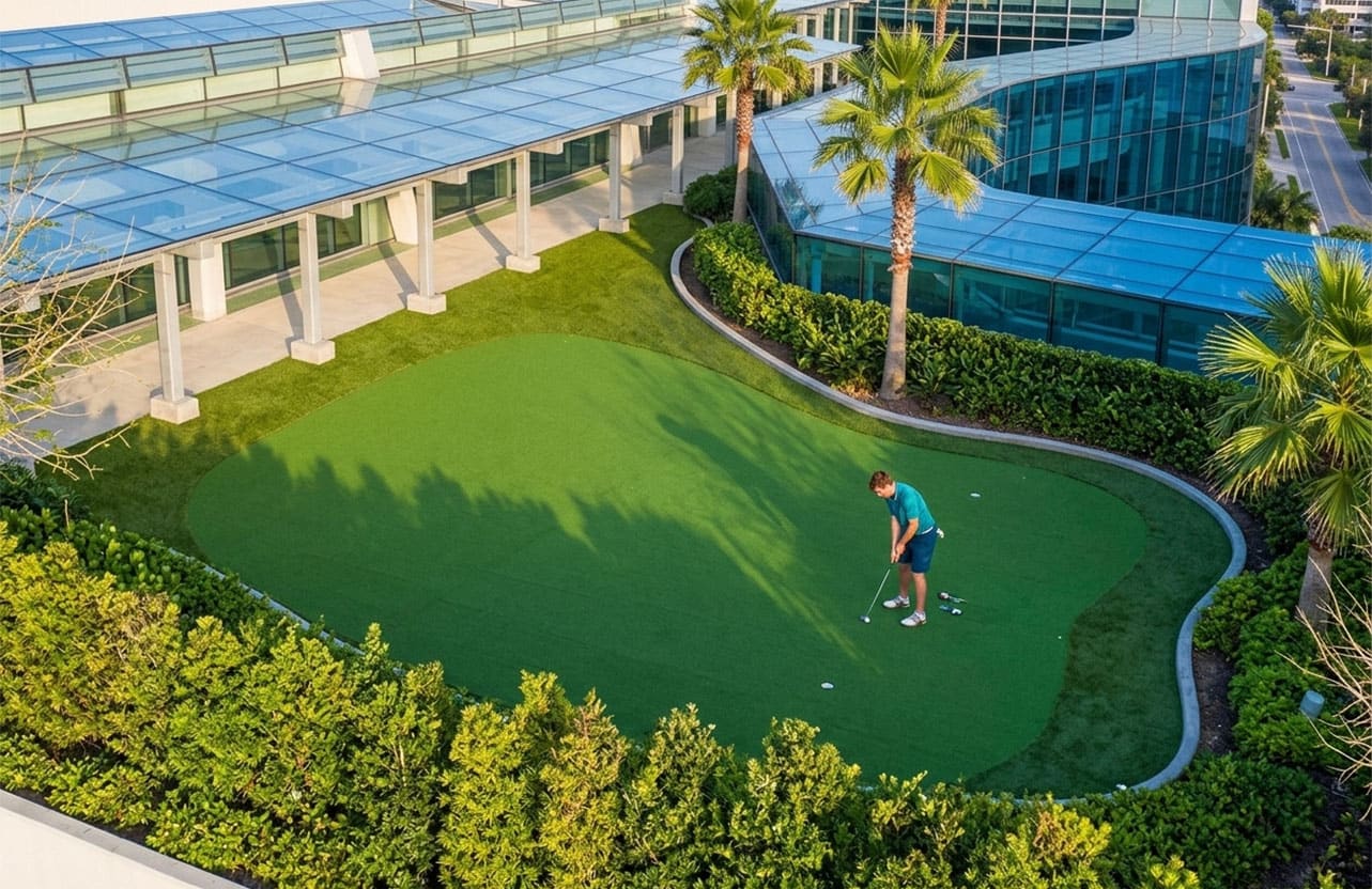 Tour Master Pro putting green installation in Frisco TX