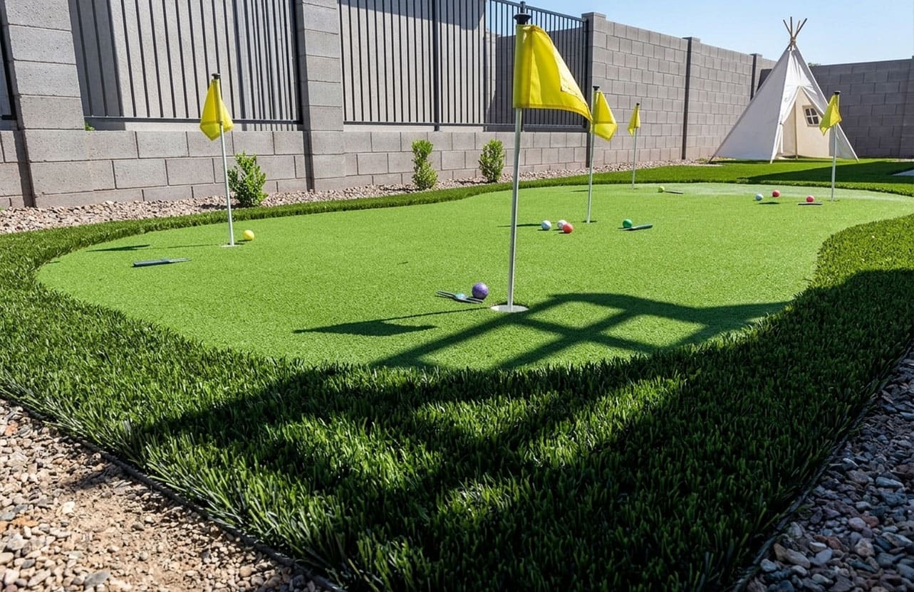 Tour Master Pro putting green installation in Plano TX