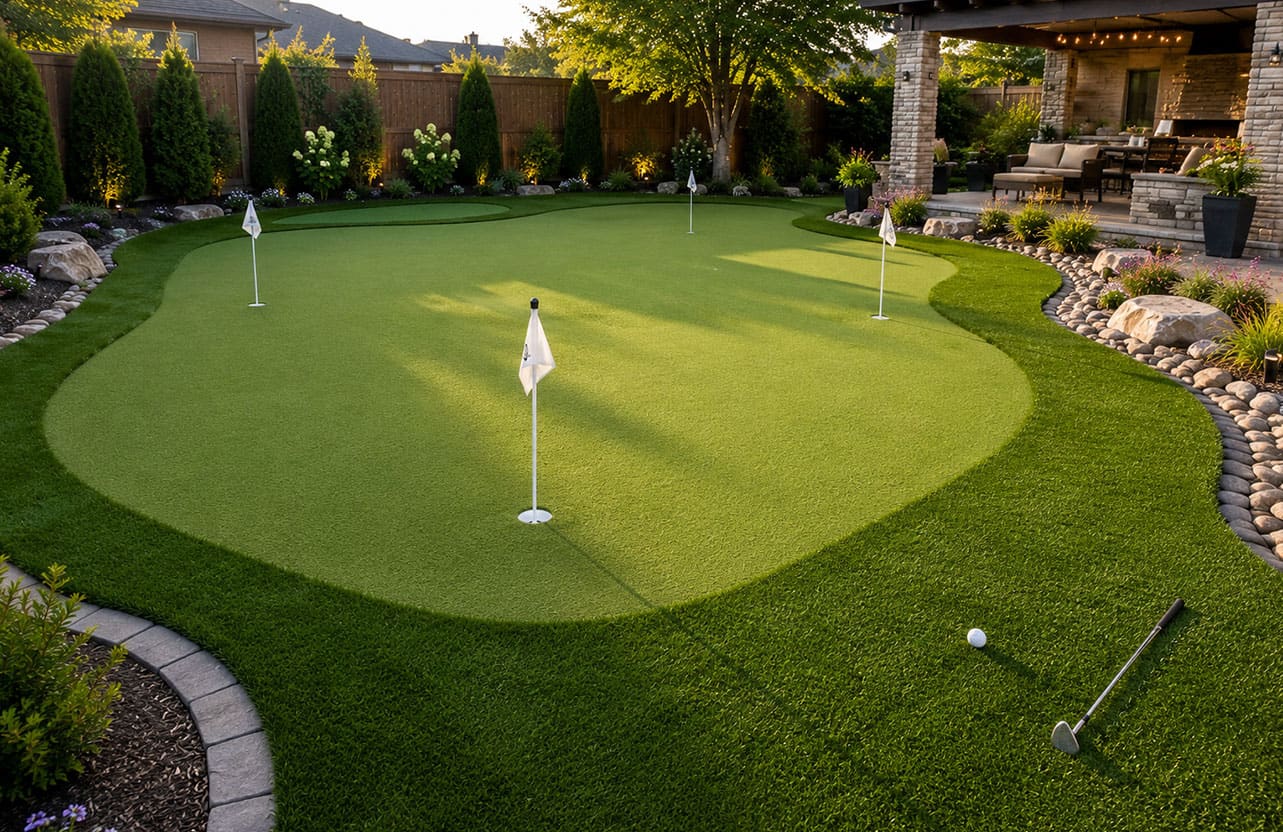 Tour Master Pro putting green installation in Southlake TX