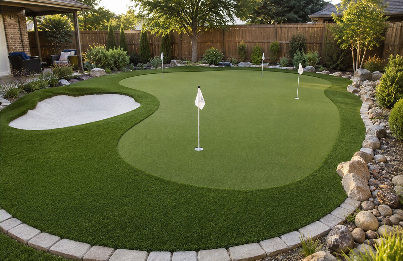 Tour Master Pro putting green installation in McKinney TX