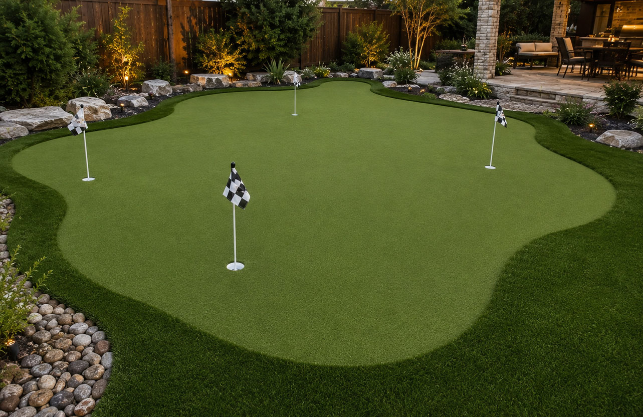 Tour Master Pro putting green installation in Prosper TX